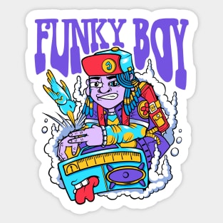 Funky boy Sticker